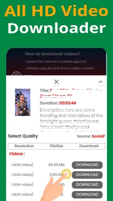 YouMate Video Downloader android App screenshot 5